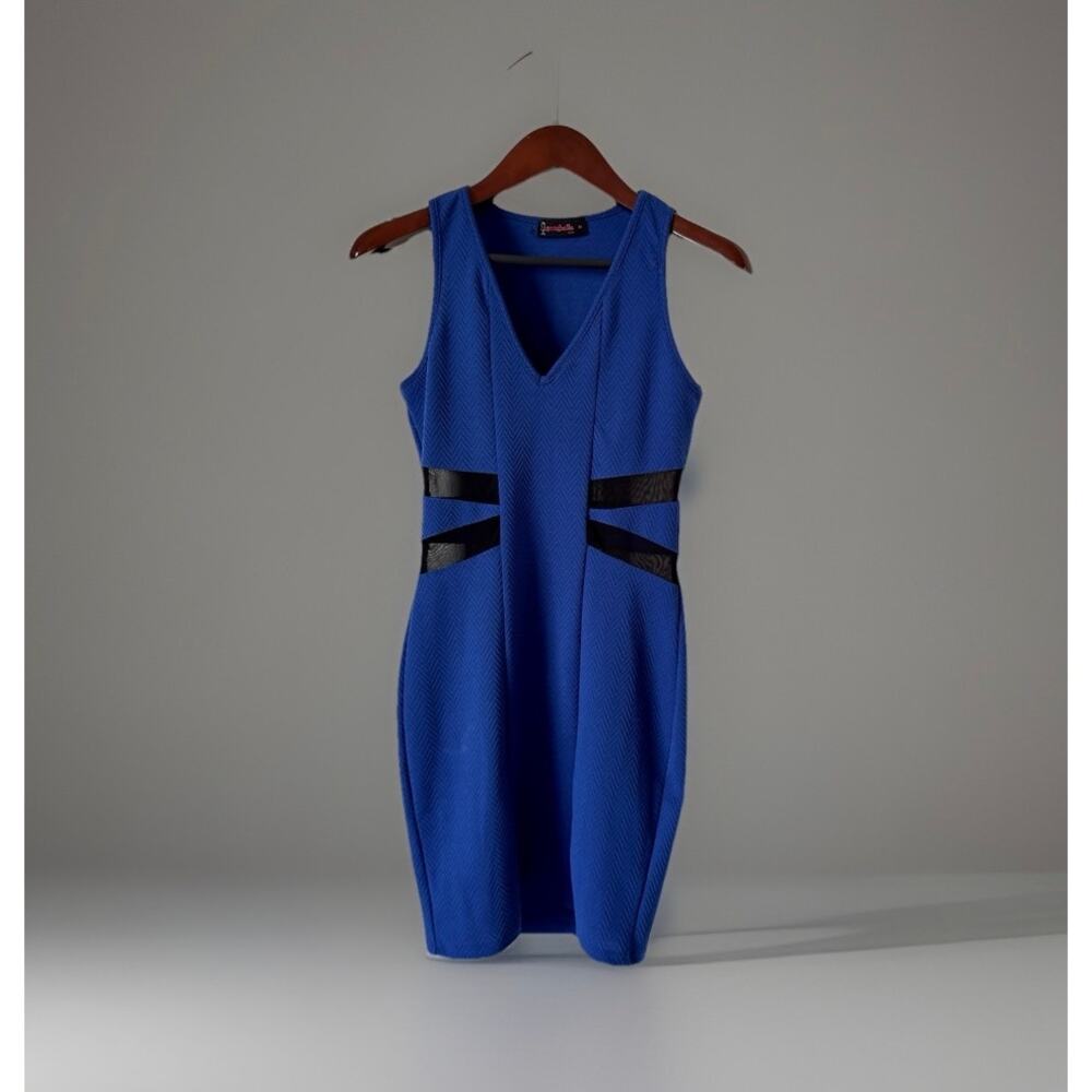 Aeropostale Blue Sheath Dress Medium Sleeveless Career Office Stretch
